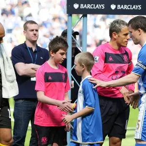 Pre-Match Handshake Print: Everton vs Wigan Athletic (30 April 2011) Pre-Match Handshake Print: Everton vs Wigan Athletic (30 April 2011)
