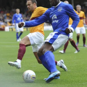 Pre-Season Friendlies Photographic Print Collection: Pre Season Friendly - Motherwell v Everton - Fir Park Stadium