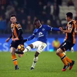 Print of Hull City v Everton Premier League match at the KCOM Stadium