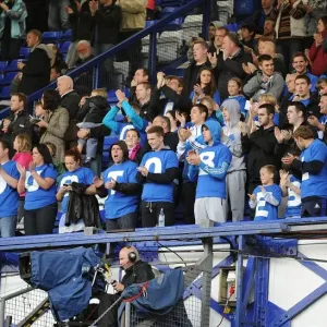 Proud to be Blue: Everton Fans Unite in Sea of T-Shirts at Goodison Park (Everton vs Wigan Athletic, Barclays Premier League, 17 September 2011) Proud to be Blue: Everton Fans Unite in Sea of T-Shirts at Goodison Park (Everton vs Wigan Athletic, Barclays Premier League, 17 September 2011)