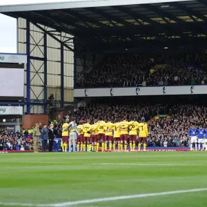 Remembrance Day Tribute: Everton vs. Arsenal - A Minute's Silence at Goodison Park (November 14, 2010, Premier League Soccer Match) Remembrance Day Tribute: Everton vs. Arsenal - A Minute's Silence at Goodison Park (November 14, 2010, Premier League Soccer Match)