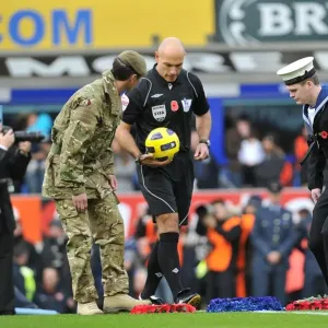 Remembrance Sunday at Goodison Park: Everton and Arsenal Players Honor Fallen Heroes Before Premier League Match (14 November 2010) Remembrance Sunday at Goodison Park: Everton and Arsenal Players Honor Fallen Heroes Before Premier League Match (14 November 2010)