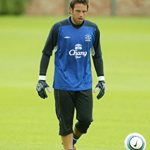 Richard Wright in Training at Everton Football Club, 2004