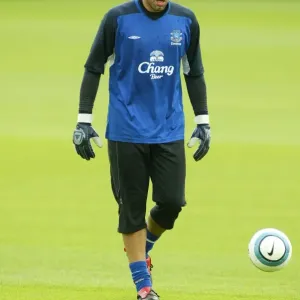 Richard Wright in Training at Everton Football Club, 2004 Richard Wright in Training at Everton Football Club, 2004