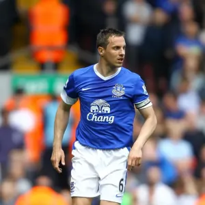 Rivalry Unyielding: Phil Jagielka's Defiant Stand in the 0-0 Liverpool vs. Everton Battle at Anfield (May 5, 2013) Rivalry Unyielding: Phil Jagielka's Defiant Stand in the 0-0 Liverpool vs. Everton Battle at Anfield (May 5, 2013)