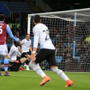Romelu Lukaku Scores Everton's Second Goal Against Aston Villa in Premier League Action at Villa Park Romelu Lukaku Scores Everton's Second Goal Against Aston Villa in Premier League Action at Villa Park