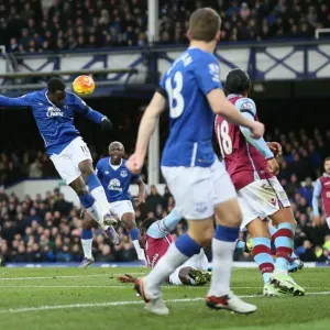 Romelu Lukaku Scores Everton's Second Goal vs. Aston Villa at Goodison Park Romelu Lukaku Scores Everton's Second Goal vs. Aston Villa at Goodison Park