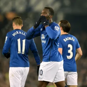 Romelu Lukaku Scores First Goal for Everton Print Romelu Lukaku Scores First Goal for Everton Print