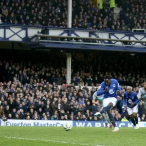 Romelu Lukaku Scores Penalty Print (Everton v Newcastle United)