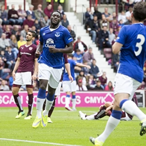 Romelu Lukaku Scores His Second Goal: Everton's Pre-Season Victory at Tynecastle Stadium