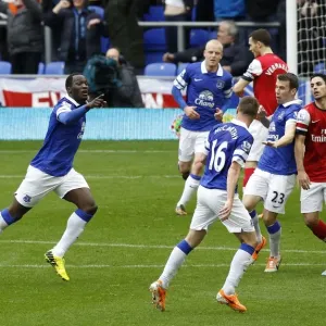 Romelu Lukaku's Double Strike: Everton's Triumphant 3-0 Victory over Arsenal (06-04-2014, Goodison Park) Romelu Lukaku's Double Strike: Everton's Triumphant 3-0 Victory over Arsenal (06-04-2014, Goodison Park)