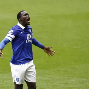 Romelu Lukaku's Double Strike: Everton's Triumphant 3-0 Victory over Arsenal (06-04-2014, Goodison Park) Romelu Lukaku's Double Strike: Everton's Triumphant 3-0 Victory over Arsenal (06-04-2014, Goodison Park)