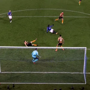 Print of Romelu Lukaku's Goal Against Hull City Print of Romelu Lukaku's Goal Against Hull City