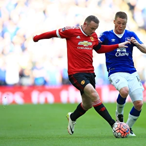 Rooney vs McCarthy: A Football Rivalry Unfolds in the Emirates FA Cup Semi-Final at Wembley Stadium - Everton vs Manchester United