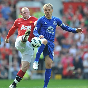 Rooney vs Neville: Clash of Blues and Reds at Old Trafford - Manchester United vs Everton, Barclays Premier League (23 April 2011)