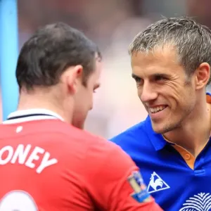 Rooney vs Neville: Clash of the Reds - Everton vs Manchester United, Barclays Premier League, Old Trafford (22 April 2012) Rooney vs Neville: Clash of the Reds - Everton vs Manchester United, Barclays Premier League, Old Trafford (22 April 2012)
