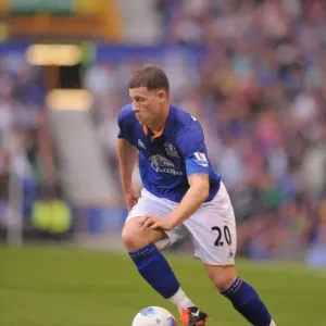 Ross Barkley in Action: Everton vs. Queens Park Rangers, Premier League Rivalry at Goodison Park (2011) Ross Barkley in Action: Everton vs. Queens Park Rangers, Premier League Rivalry at Goodison Park (2011)