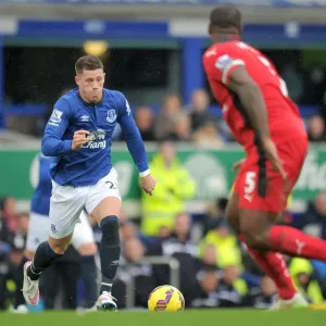 Ross Barkley in Action: Everton vs Leicester City, Premier League at Goodison Park Ross Barkley in Action: Everton vs Leicester City, Premier League at Goodison Park
