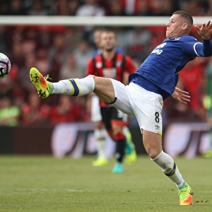 Ross Barkley of Everton in Action against AFC Bournemouth at Vitality Stadium during the Premier League Match, September 2016