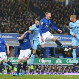 Ross Barkley Print: Aerial Header at Goodison Park Ross Barkley Print: Aerial Header at Goodison Park