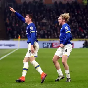 Ross Barkley and Tom Davies Print - Everton vs Hull City