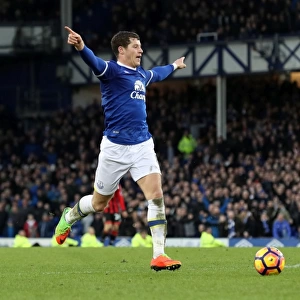 Ross Barkley's Sixth Goal Celebration: Everton Crushes AFC Bournemouth in Premier League