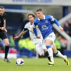 Ross Barkley's Skillful Outmaneuver of Jose Canas: Everton's Victory Over Swansea City (22-03-2014, Goodison Park) Ross Barkley's Skillful Outmaneuver of Jose Canas: Everton's Victory Over Swansea City (22-03-2014, Goodison Park)