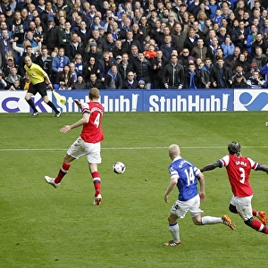Ross Barkley's Strike: Everton's Triumphant 3-0 Over Arsenal at Goodison Park (Barclays Premier League, 06-04-2014)