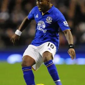Royston Drenthe at Goodison Park: Everton vs Swansea City, Barclays Premier League (21 December 2011)