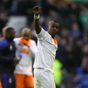 Royston Drenthe's FA Cup Victory Celebration: Everton's Triumph over Blackpool at Goodison Park Royston Drenthe's FA Cup Victory Celebration: Everton's Triumph over Blackpool at Goodison Park