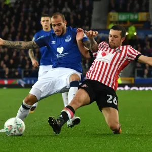 Print of Intense Carabao Cup Moment at Goodison Park