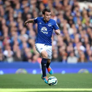 Seamus Coleman in Action: Everton vs Aston Villa, Premier League - Goodison Park Seamus Coleman in Action: Everton vs Aston Villa, Premier League - Goodison Park