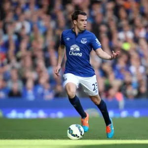 Seamus Coleman in Action: Everton vs Aston Villa, Premier League - Goodison Park Seamus Coleman in Action: Everton vs Aston Villa, Premier League - Goodison Park