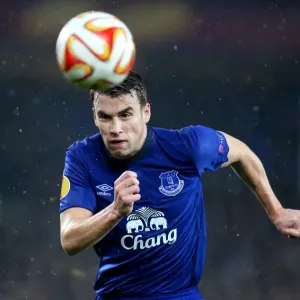Seamus Coleman Kicks Off Everton's Europa League Battle Against Dynamo Kiev at Goodison Park Seamus Coleman Kicks Off Everton's Europa League Battle Against Dynamo Kiev at Goodison Park