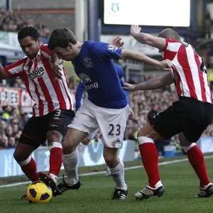 Seamus Coleman's Intense Battle: Everton vs Sunderland, Premier League (2011) Seamus Coleman's Intense Battle: Everton vs Sunderland, Premier League (2011)
