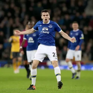 Seamus Coleman Print - Everton v Arsenal Goal Celebration Seamus Coleman Print - Everton v Arsenal Goal Celebration