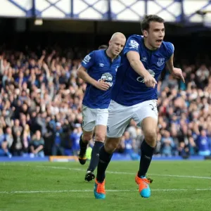 Seamus Coleman's Triumph: Everton's Exhilarating Third Goal Against Aston Villa in the Premier League (Everton v Aston Villa - Goodison Park) Seamus Coleman's Triumph: Everton's Exhilarating Third Goal Against Aston Villa in the Premier League (Everton v Aston Villa - Goodison Park)