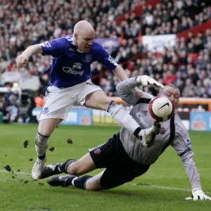 Sheffield United v Everton - Andrew Johnson in action against Paddy Kenny Sheffield United v Everton - Andrew Johnson in action against Paddy Kenny