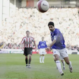 Sheffield United v Everton Mikel Arteta scores the first goal for Everton