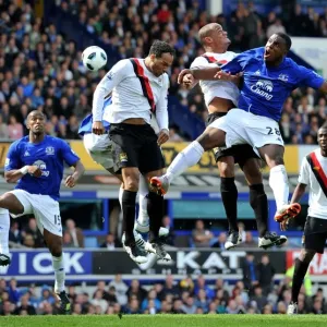 Soaring Anichebe: Everton vs Manchester City's Intense Aerial Battle (07 May 2011, Barclays Premier League) Soaring Anichebe: Everton vs Manchester City's Intense Aerial Battle (07 May 2011, Barclays Premier League)