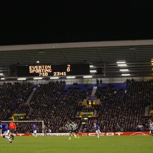 Soccer - UEFA Europa League - Round of 32 - First Leg - Everton v Sporting Lisbon - Goodison Park