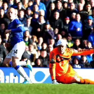 Print of Steven Naismith's Thrilling Third Goal at Goodison Park Print of Steven Naismith's Thrilling Third Goal at Goodison Park
