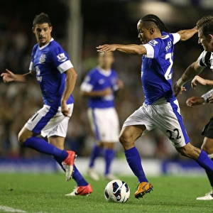 Steven Pienaar Charges Forward: Everton vs Newcastle United, Barclays Premier League, Goodison Park (September 17, 2012)