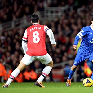 Steven Pienaar at Emirates Stadium: Everton vs. Arsenal - Barclays Premier League (1-1)