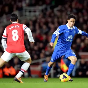 Steven Pienaar at Emirates Stadium: Everton vs. Arsenal - Barclays Premier League (1-1) Steven Pienaar at Emirates Stadium: Everton vs. Arsenal - Barclays Premier League (1-1)