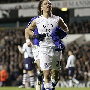Steven Pienaar Scores First Goal for Everton Against Tottenham Hotspur in Premier League (November 2008)
