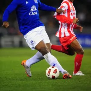 Three Strikers in Action: Victor Anichebe for Everton and Alex Terra for Melbourne Hearts Three Strikers in Action: Victor Anichebe for Everton and Alex Terra for Melbourne Hearts
