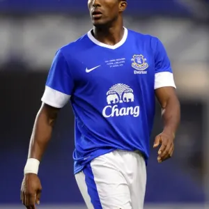 Sylvain Distin in Action: Everton FC vs AEK Athens - Pre-Season Friendly at Goodison Park Sylvain Distin in Action: Everton FC vs AEK Athens - Pre-Season Friendly at Goodison Park