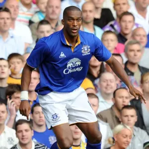 Sylvain Distin Print at Goodison Park Sylvain Distin Print at Goodison Park