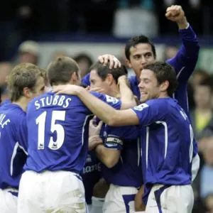 Season 05-06 Prints: Everton V Man City